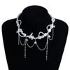 Imitation Pearls Necklace Tassel Neckchain Adjustable Accessories