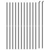 VidaXL Wire Mesh Fence with Flange, Decorative Fence Panel, Garden Patio Protection Barrier 154316