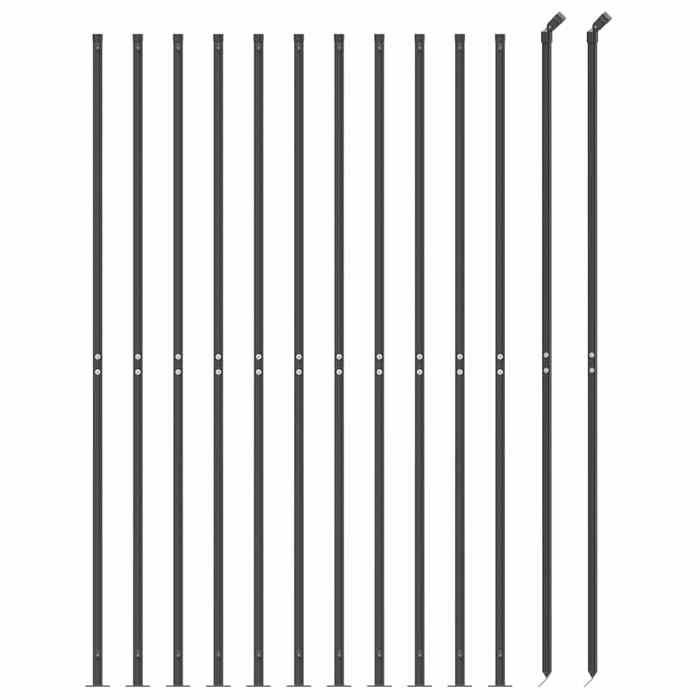 VidaXL Wire Mesh Fence with Flange, Decorative Fence Panel, Garden Patio Protection Barrier 154316