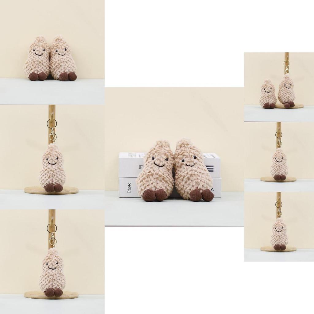 Charming Cartoon Peanut Plush Toy Keychain With Sweet Design And Soft Filling
