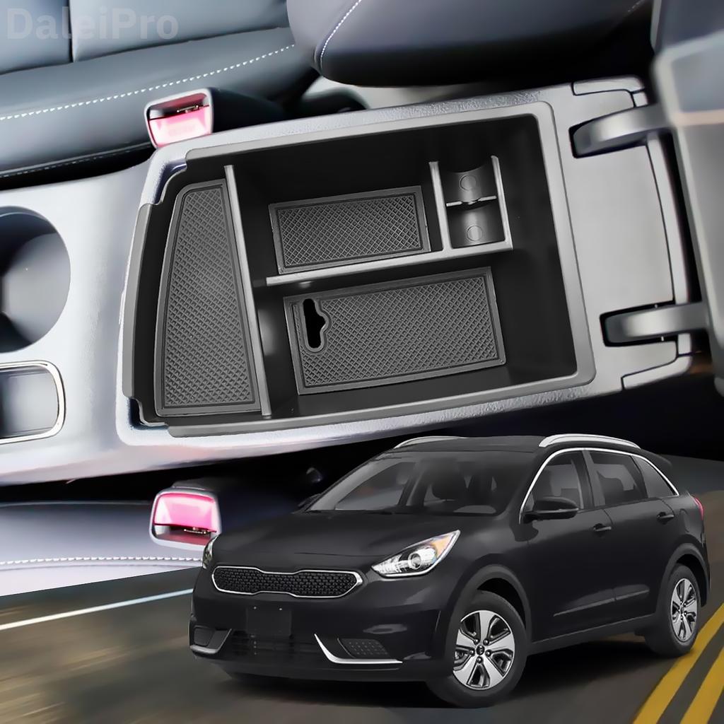 Для Kia Niro 2016 2017 2018-2022 Автомобильный подлокотник ящик для хранения органайзер центральной консоли лоток ящик для хранения силиконовая подкладка аксессуары NIRO