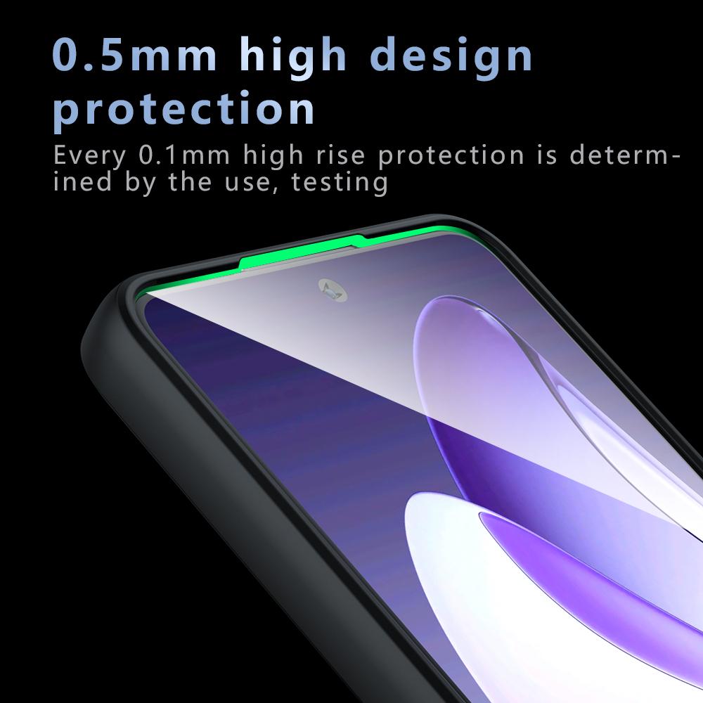 For Oppo Reno13 F 5G (Reno 13 FS 5G)/4G Case Skin-Touch TPU + PC Matte Phone Back Cover, Transparent Black