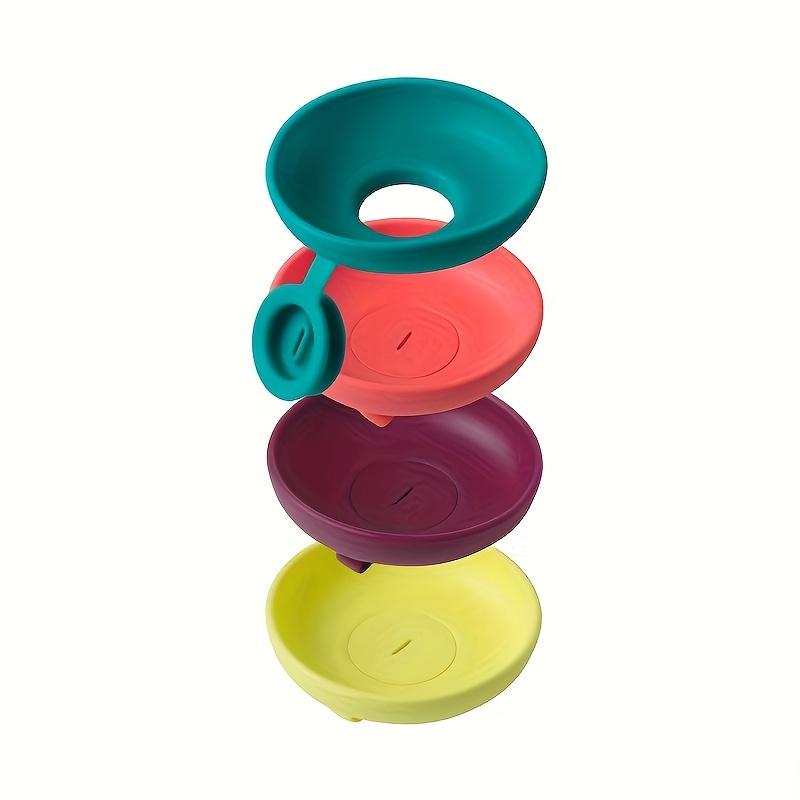 Silicone Ice Cream Holder Stand Summer Popsicle Holder Leak-Proof Support Drip Guard for Children's Ice Pop On-The-Go Snack Tray