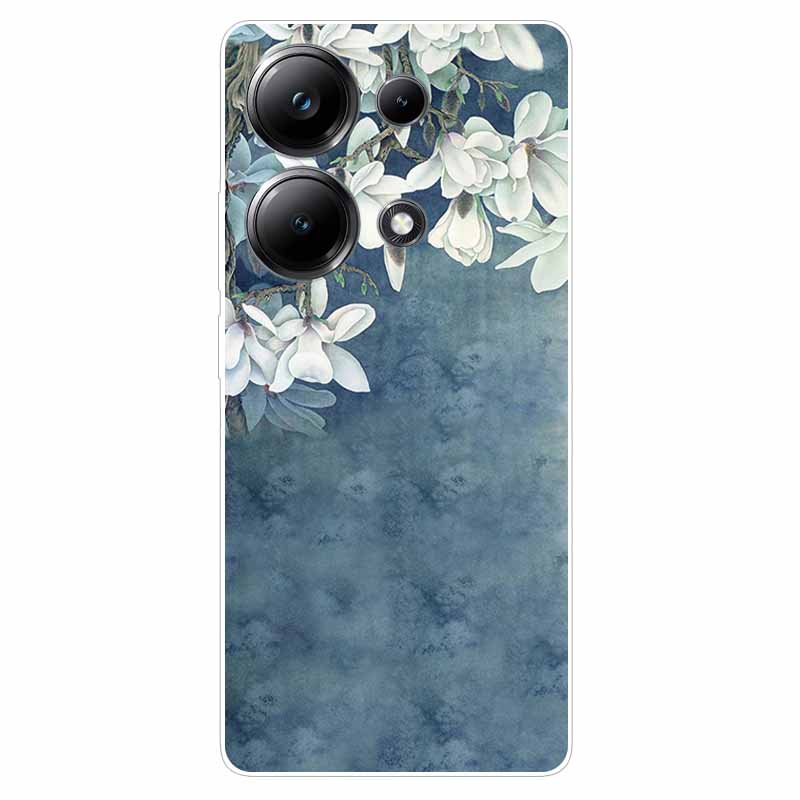 Beautiful Phone Cases for Xiaomi Redmi Note 13 4G Case Clear Bumper Soft TPU Silicon Cover for Redmi Note13 4G Protection Shells