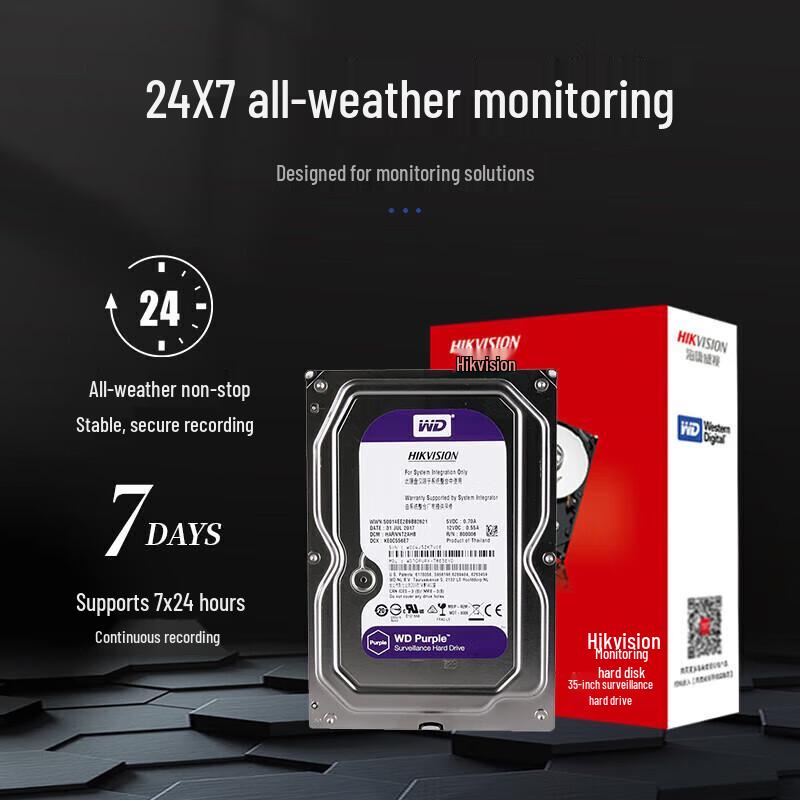 Hikvision WD 8TB Surveillance Hard Drive