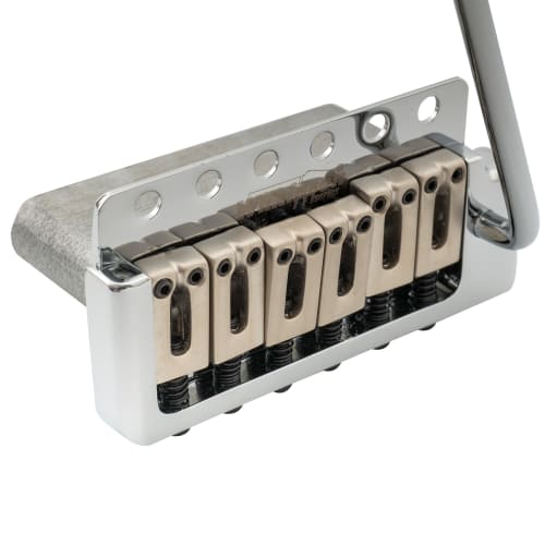 Wilkinson WOV09 Deluxe 10,5 мм ST Тремоло Бридж, 6-точечный, Американский Винтаж Узкий Спейсинг, для Электрогитар Стратокастер, Хром