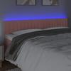 VidaXL LED Headboard Bedroom Furniture Double Bed Accessory Head of Bed Frame Interior Pink 3121915
