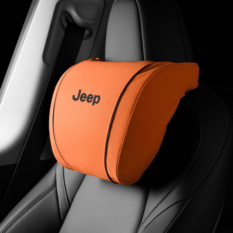 Headrests Waist Cushion Neck Pillow for Jeep Free Light Hero Compass for Wrangler Grand Cherokee Car Travel Comfort Accessories AMZ1