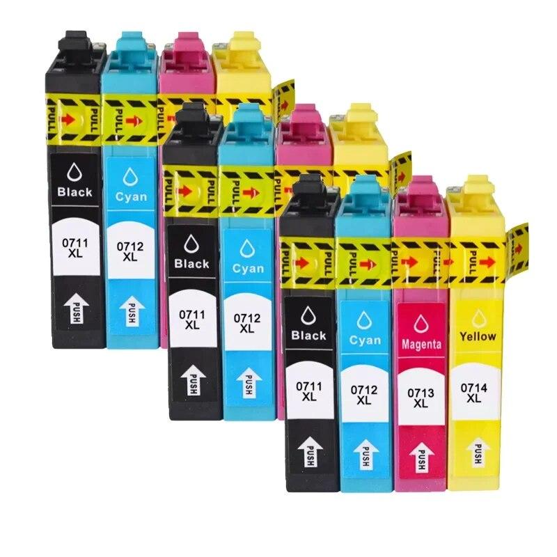 1-5 комплектов 71 0711 T0711 0714 чернильный картридж для принтера EPSON Stylus SX215/SX218/SX400/SX405/SX405WiFi/SX410/SX415/SX510W SX515W