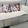 GAME-N-Nekopara-V-Vanilla Наволочка Съемная Моющаяся Наволочка для подушки – Мягкий лен для любого сезона