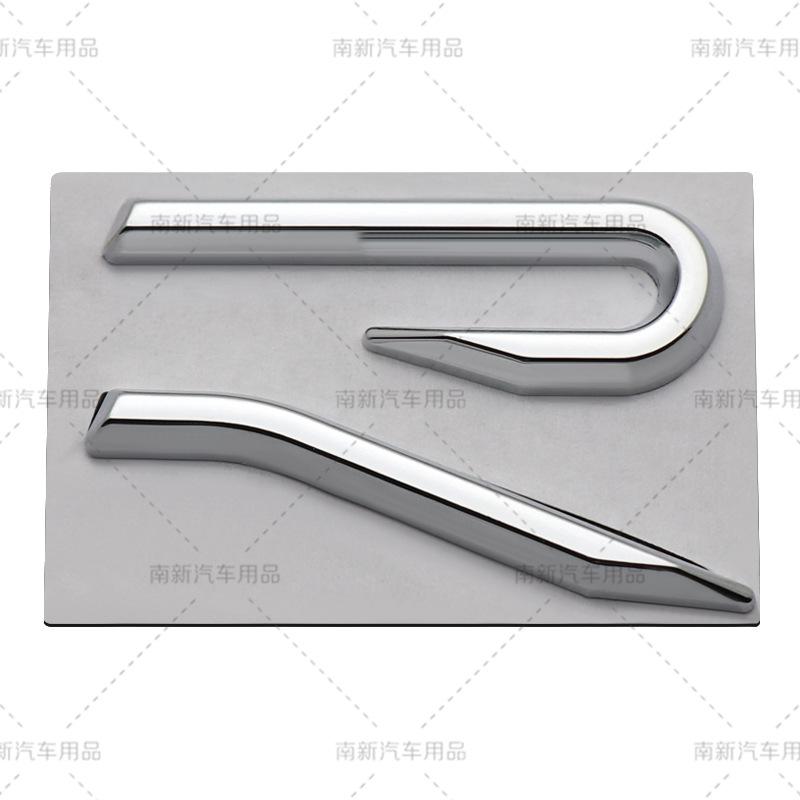 AABIP1 R logo Emblem Car Metal Body Tail Trunk Sticker Accessories For Volkswagen VW GTI Rline Polo Golf MK8 Touareg Passat Magotan CC