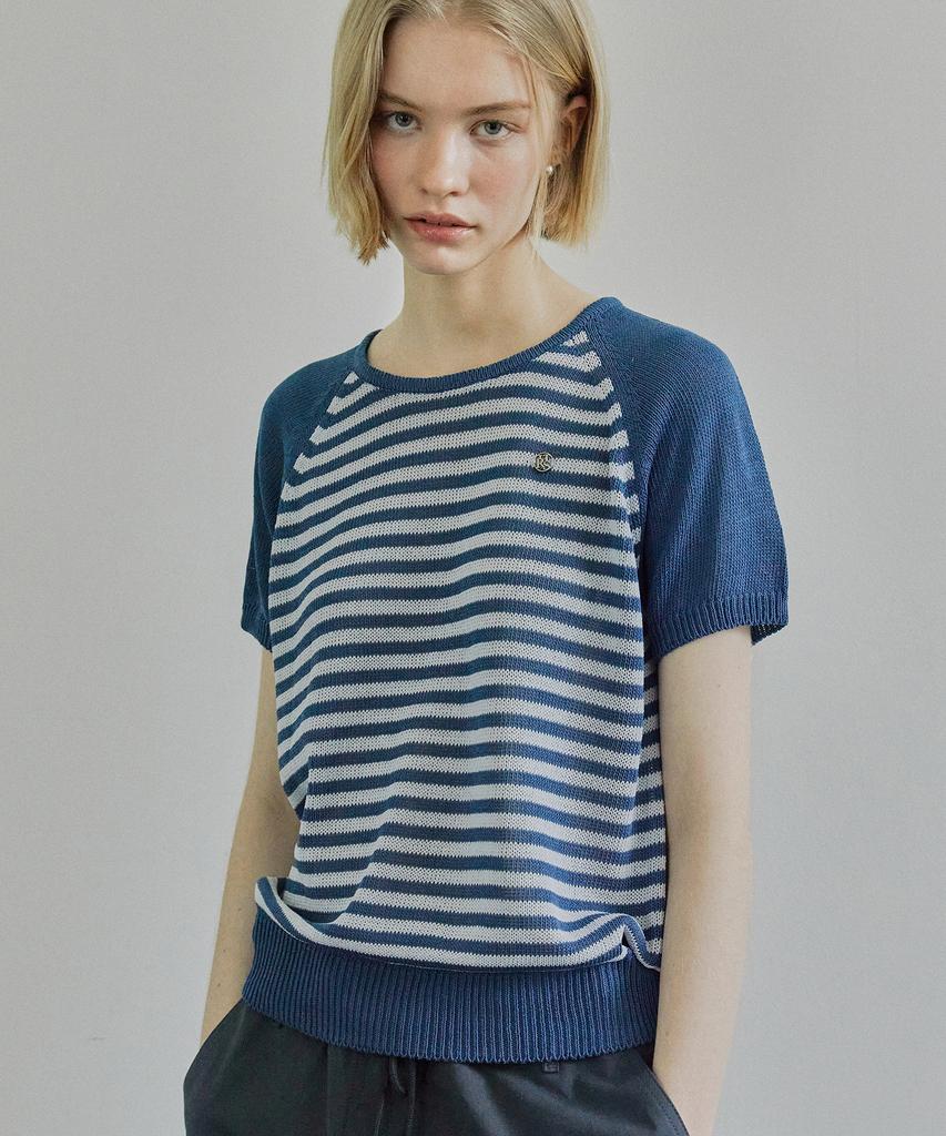 IHR Striped Summer Knit / Blue