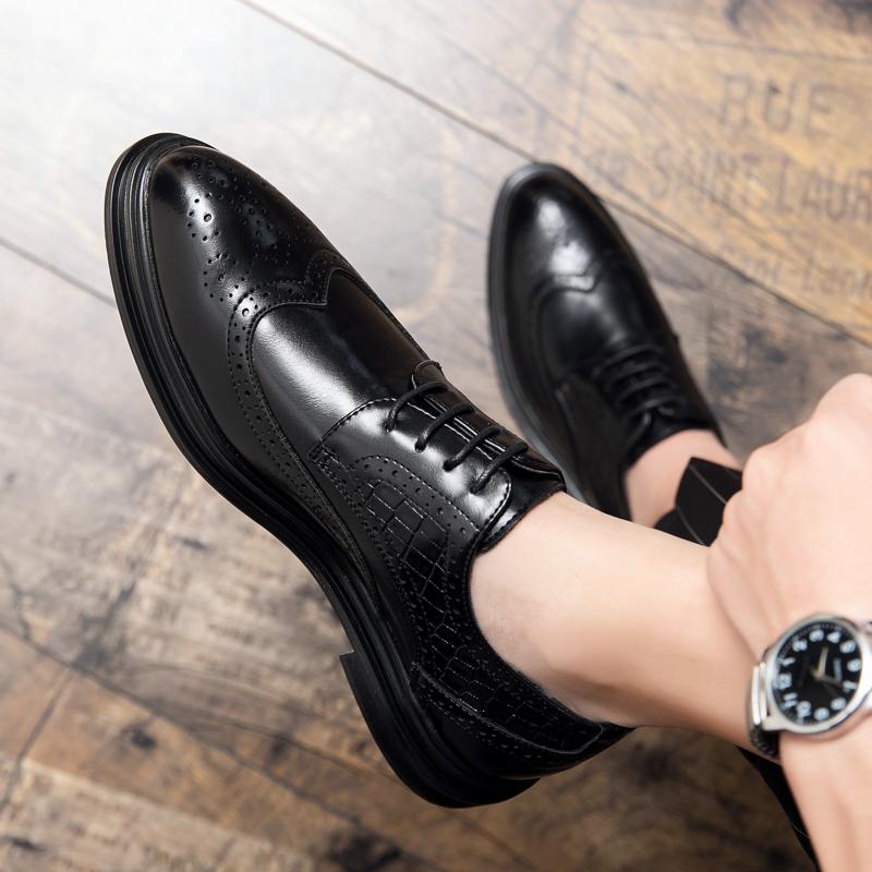 Мужская обувь класса люкс, модные тенденции, обувь Оксфорд, деловые переговоры, формальные, социальные, офисные туфли, свадебные, вечерние, для пожилых людей, универсальная обувь