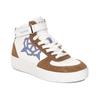 Guess Women's Shoes High Sneakers VYVES White Brown With Logo 38