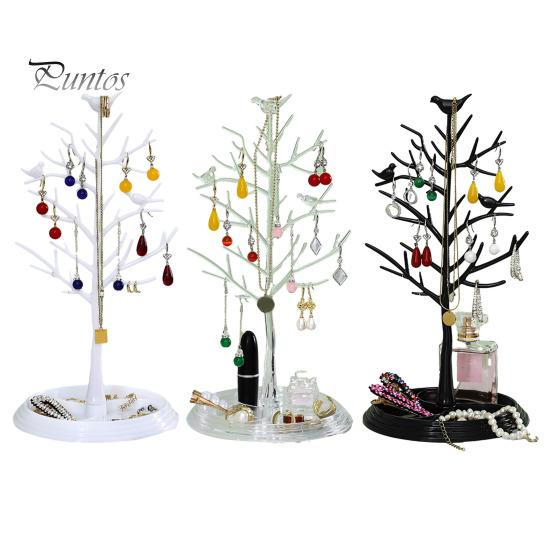 Shape Stand Jewelry Tree Organizer Design Tanglefree Detachable Stable Base Earring Hanger Necklace Holder