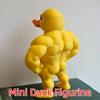 Muscle Duck Statue -3D Desktop Decor,Cute Bookshelf Whimsical Figurine,Multifunctional Indoor/Outdoor Decoration, Home Accessory