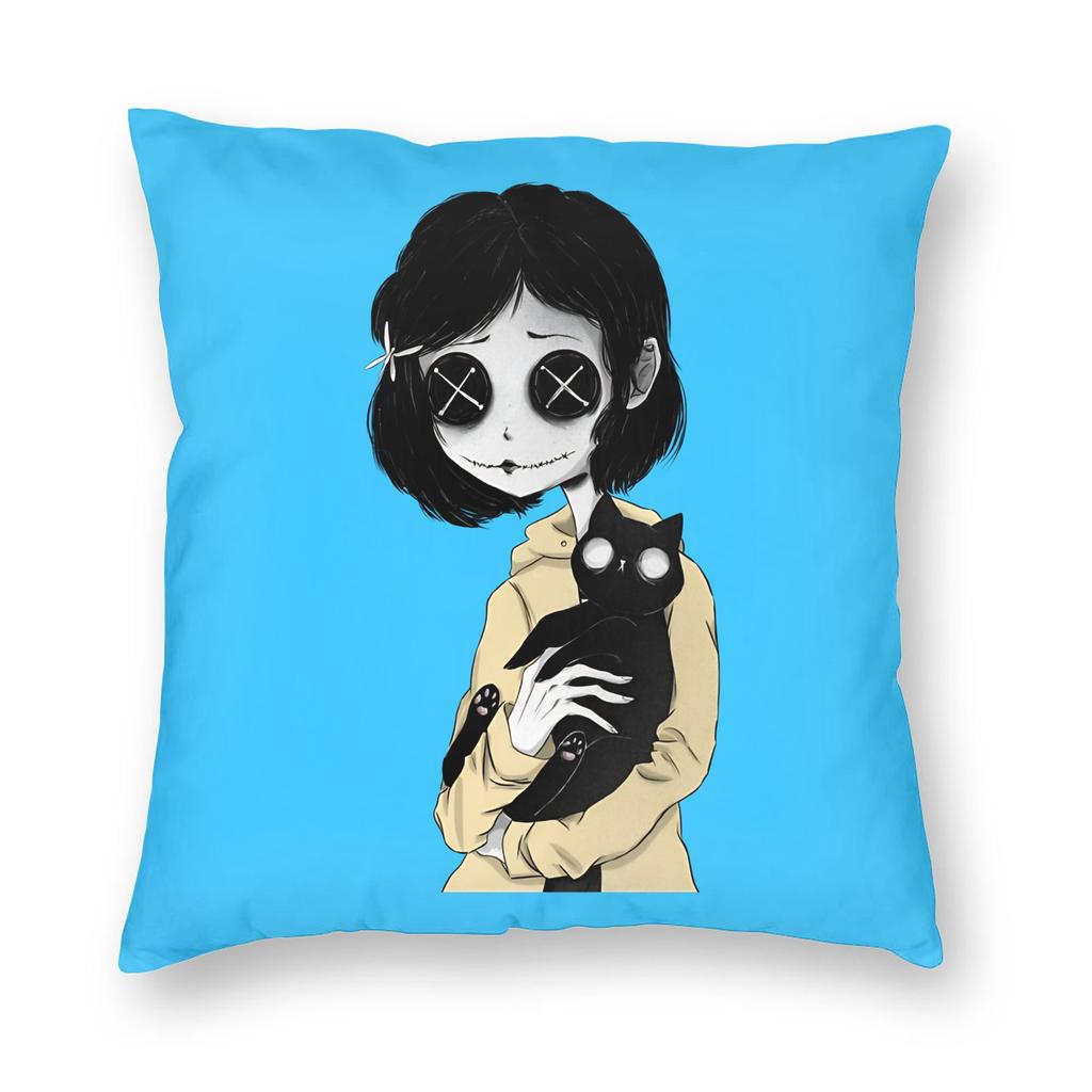 Наволочка Coraline Noise с двусторонней печатью, чехол для декоративной подушки, чехол для декоративной подушки-плед, для спальни