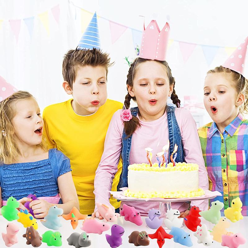 Kawaii Dinosaur Soft Squishy Fidget Toys Animal Stress Relief Ball Decompression Sensory Squeeze Toy For Kids Classroom Prizes