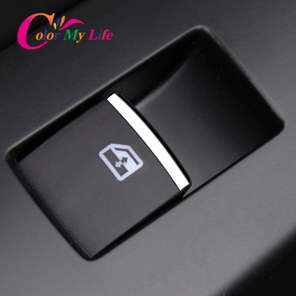 Color My Life 7 шт./компл., ручка панели управления окнами автомобиля, наклейка с отделкой блестками, подходит для Lexus CT200H ES300H 2010 - 