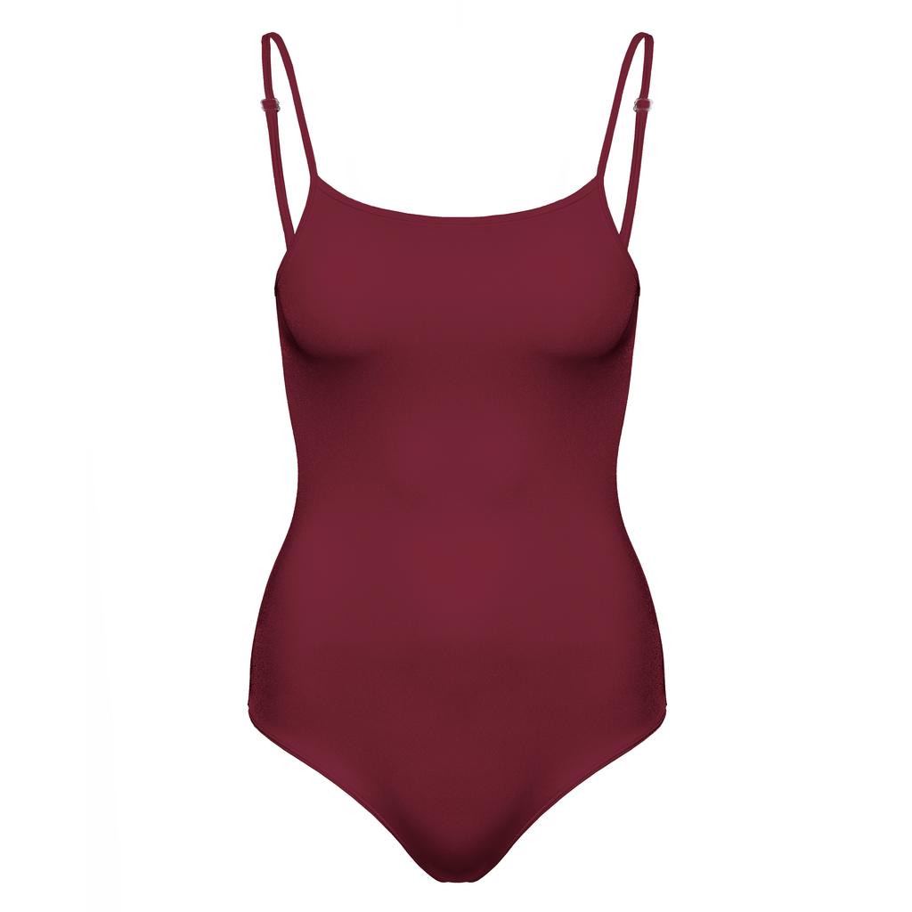 Body Odylia Baletowe Do Tańca Gimnastyki Bordowe Xs