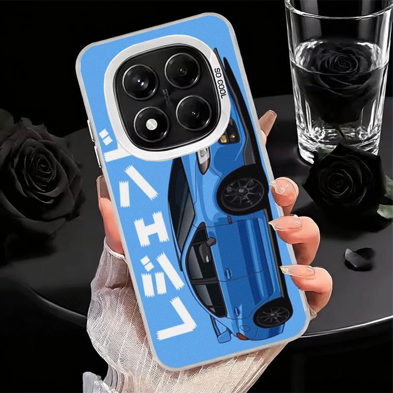 JDM Tokyo Drift Sports Car Soft Phone Case for Xiaomi Redmi Note 13 14 15 Pro Plus 12S 12 11S 11 11T 10S 10 Shockproof Cover Bac