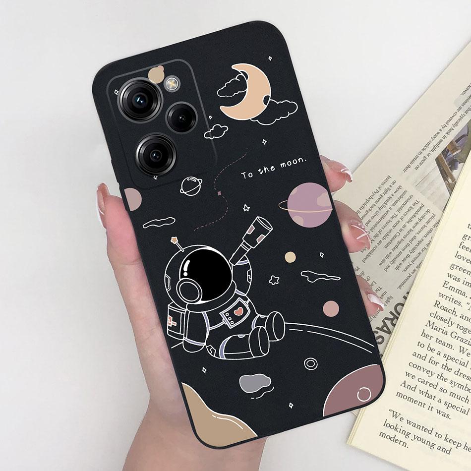 Силиконовый чехол для Xiaomi Poco X5 Pro Медведь-пилот Задняя крышка для POCOX5 X5Pro 5G Poco X 5 Pro Мягкие матовые защитные чехлы для телефона