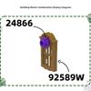 MOC 10 ШТ 92589W Окно в Европейском Стиле Декорация 2x3 Набор Строительных Блоков С Отверстиями Кирпичики для Дома Частицы Игрушки Подарки для Детей