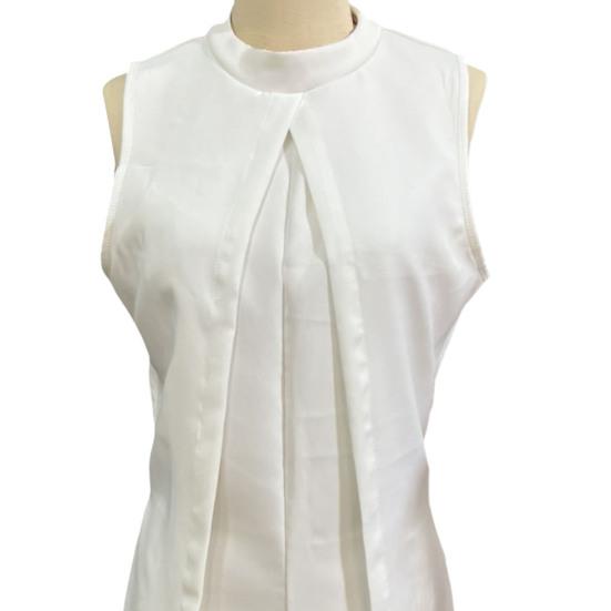 Женский летний комбинезон с воротником-стойкой, без рукавов, свободный, с разрезом, нерегулярный, однотонный, деловой, деловой, короткий комбинезон