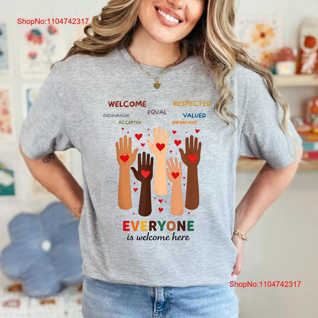 Welcome Everyone Is Here Idaho Teacher T Shirt vintage Washed Stretched Breathable homme Casual Versatile Unisex