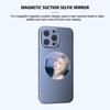 Magnetic Selfie Mirror for Phone Back Camera Slim Convex Design Compatible with Magsafe iPhone 15 14 13 Max Plus Clear Reflectio