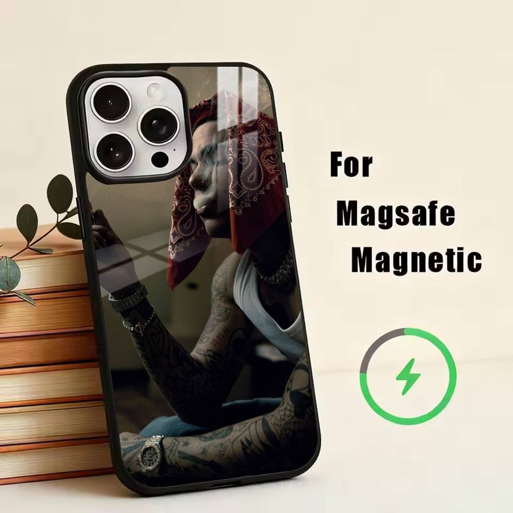 Singer Sfera E-Ebbasta Phone Case For iPhone17,16,15,14,13,12,11 Plus,Pro Magnetic For Magsafe Wireless Charging