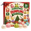 Christmas Surprise Gift Set Advent Calendar with Squeeze Toys, Cute Silicone Dumpling Figures, Countdown Stress Relief Sensory Fidget Toys for