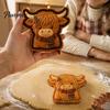 Многоразовые штампы для выпечки в форме животных, Праздничные мини-формочки для пирогов, Нажимные формы с начинкой для выпечки, Инструмент для выпечки в форме крокодила, Антипригарный нож для теста и формовщик