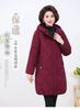 Winter new middle-aged women's mothers wear knee-length cotton-padded clothes, thickened foreign-style loose cotton-padded clothes, and large-s