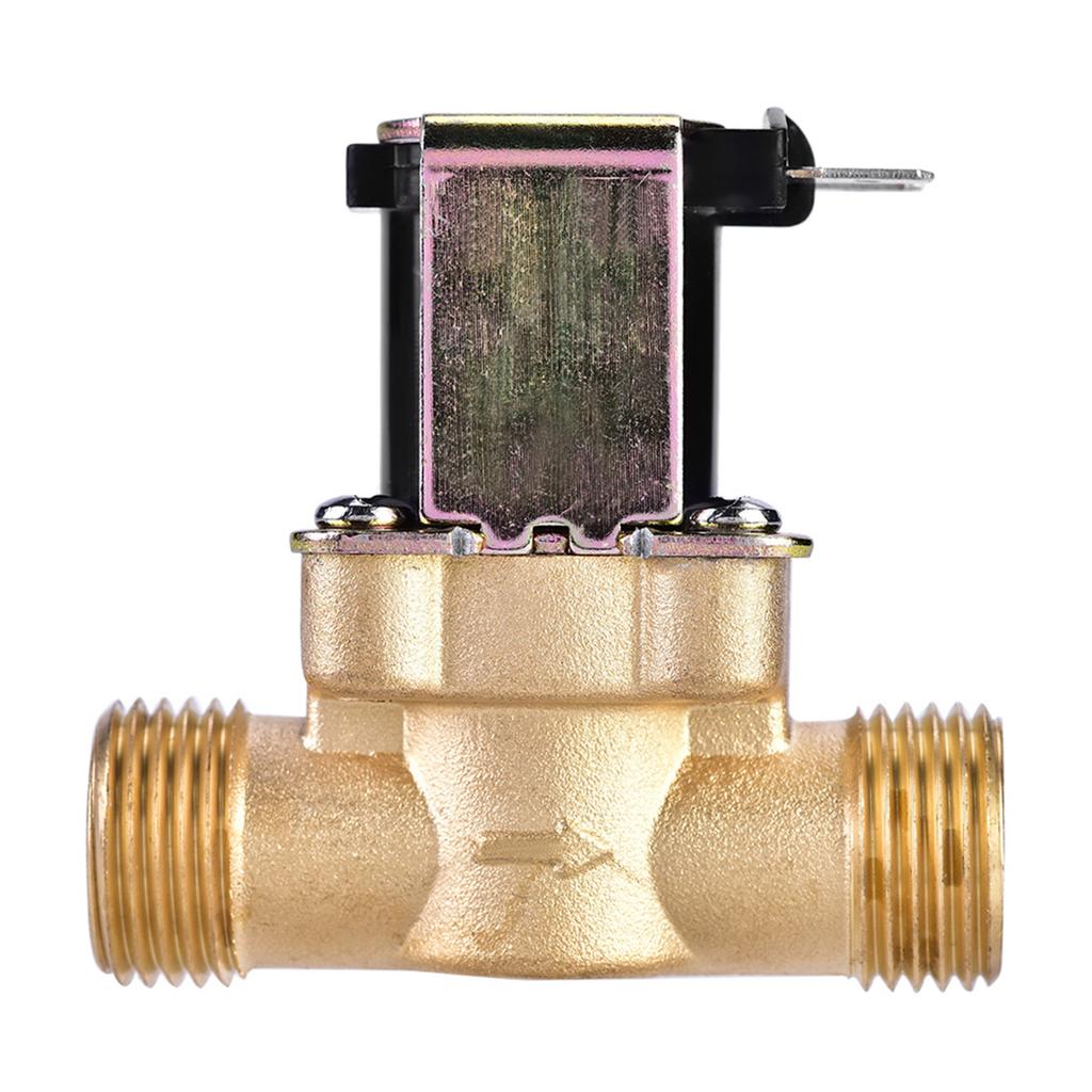 1 2 AC 220V Normally Closed Brass Electric Solenoid Magnetic Valve For Water Control
