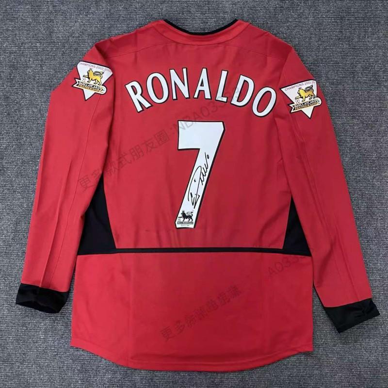 Мужская ретро-футболка для тренировок с длинным рукавом C 7 Liverpool Juventus AC Milan Sporting CP Signature Edition