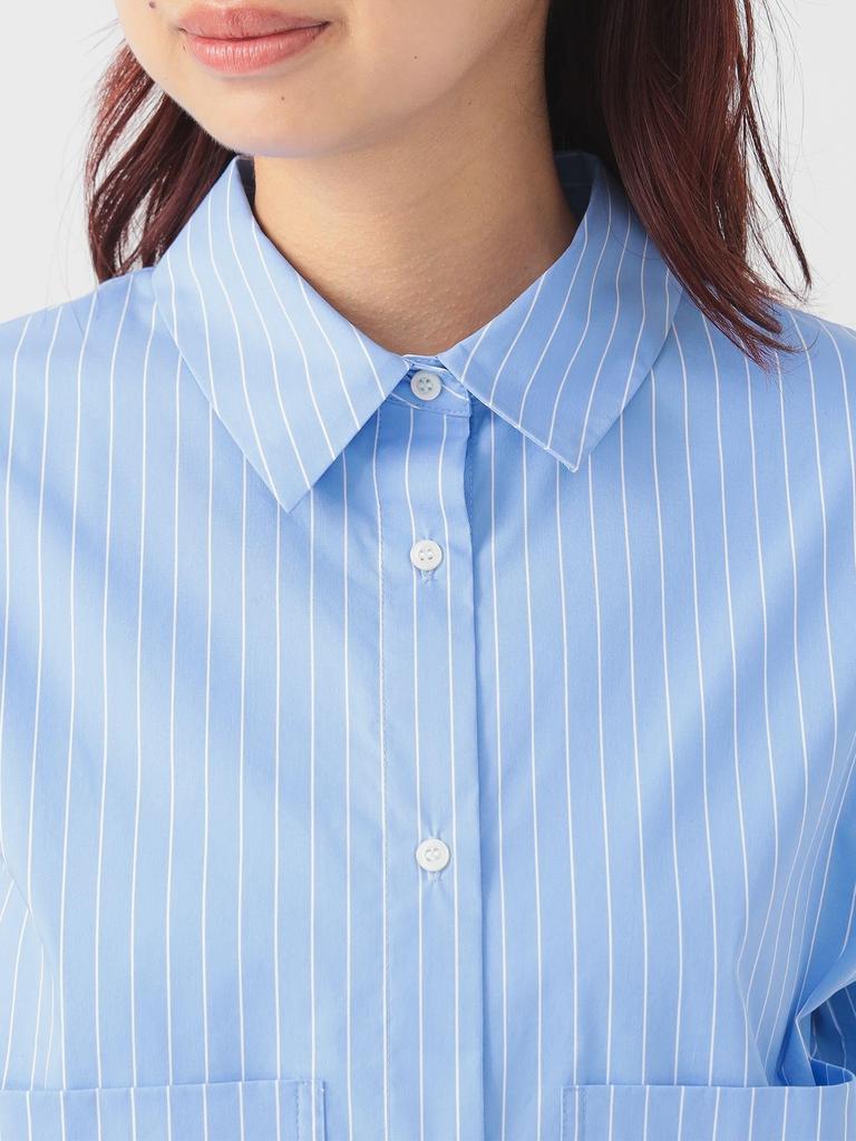 B:MING LIFE STORE by BEAMS Women's Short Sleeve Cropped Shirt (Sizes S-M) White Medium