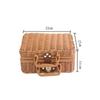 Straw Woven Rattan Basket Retro Cosmetic Storage Box New Rattan-like Finishing Box