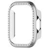 For Redmi Watch 6 Lite Case PC Hard Shell Single Row Rhinestone Slim Lightweight Bumper No Band Removal Needed