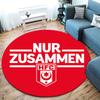 Hallescher FC Round Area Rug,Carpet Rug for Living Room Bedroom Sofa Playroom Decor,Non-slip Floor Mat