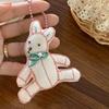 Kawaii Cat Bunny Bear Keychain Cartoon Plush Stuffed Keyring Cute Key Holder Pendant Bag Hanging Decoration Birthday Gift