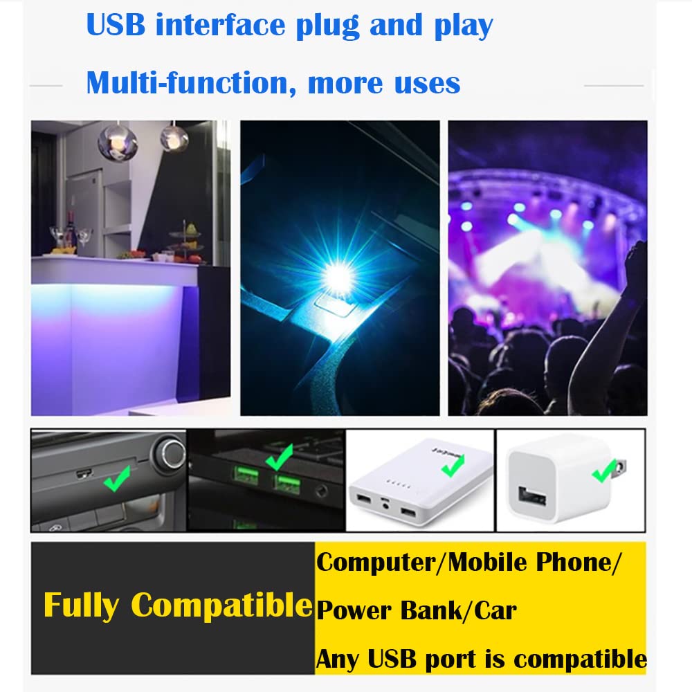 Автомобильная USB-подсветка, 10 шт. USB-подсветка салона CTRICALVER, Мини-USB