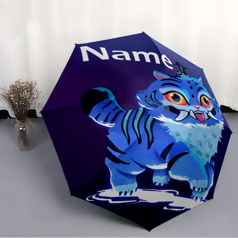 Personalized Name K-KPop Demon Hunters Print Umbrella - Automatic Open/Close, Eight-Rib Durable Frame, Automatic Folding Umbrella