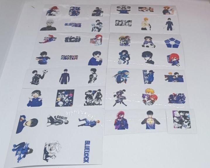 Blue Lock Stickers Stickers Blue Prison Blue Lock Accessories Sticker Set Stickerpack Anime 45 Pcs 3D