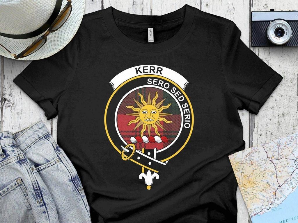 Kerr Clan Crest Tartan T-Shirt & Sweatshirt – Scottish Heritage