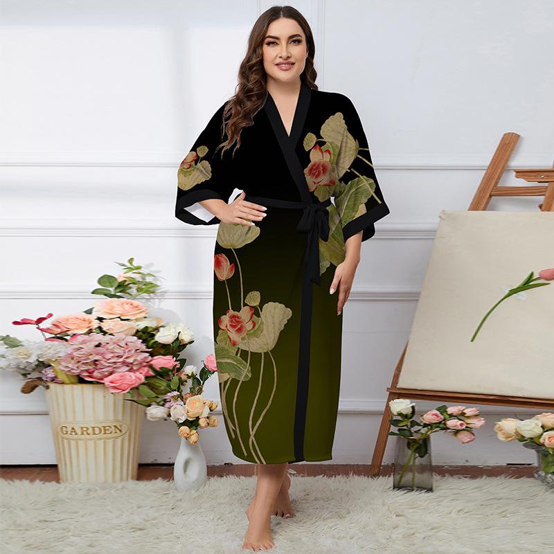 Большие размеры женские новые летние легкие роскошные модные пижамы