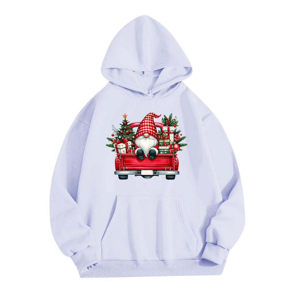 Женская однотонная толстовка с капюшоном и длинным рукавом с принтом