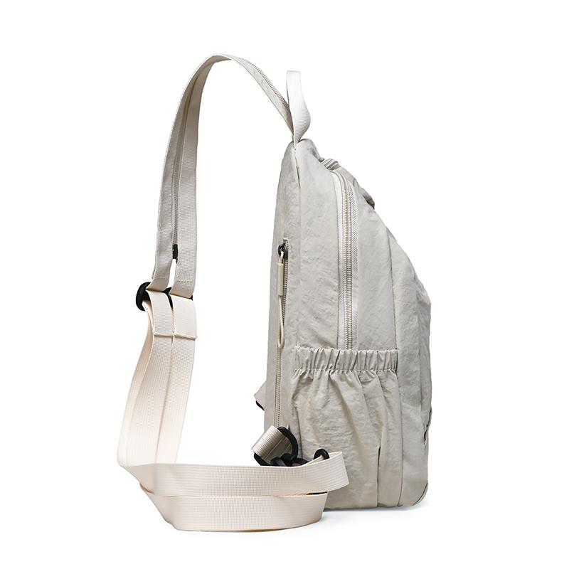 Женская сумка Многофункциональная Спортивная Большая Вместимость Однотонная Нагрудная Сумка Дорожный Рюкзак