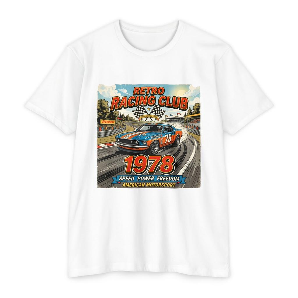 Retro Racing Club 1978 T-Shirt | Vintage Race Car Design