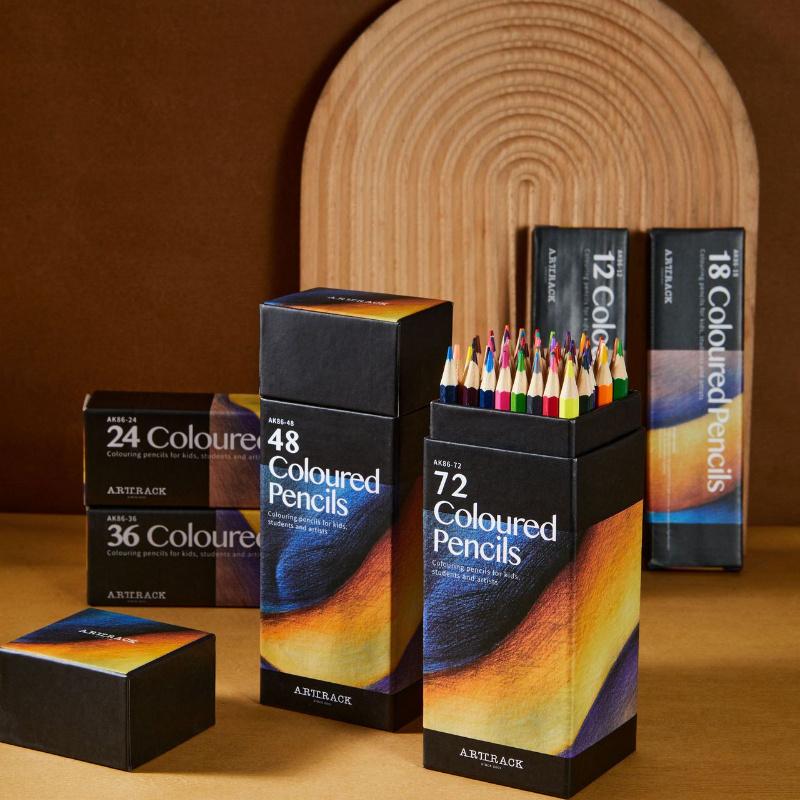 Профессиональные цвета, масляные цветные карандаши, шестигранная деревянная ручка, набор для рисования, эскизов, художественного дизайна